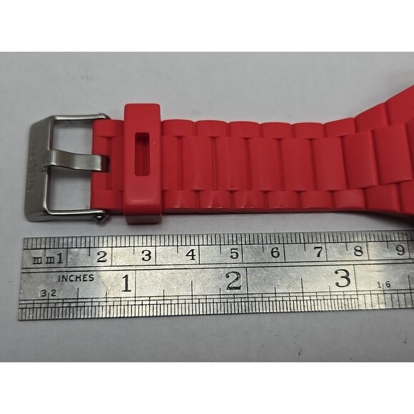 Nixon Rubber Player Neon Pink Diamond Accent 45Mm Watch New Battery 100M Quartz - Picture 8 of 11